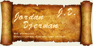 Jordan Đerman vizit kartica